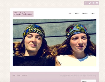 Pink Winter E-Shop Website